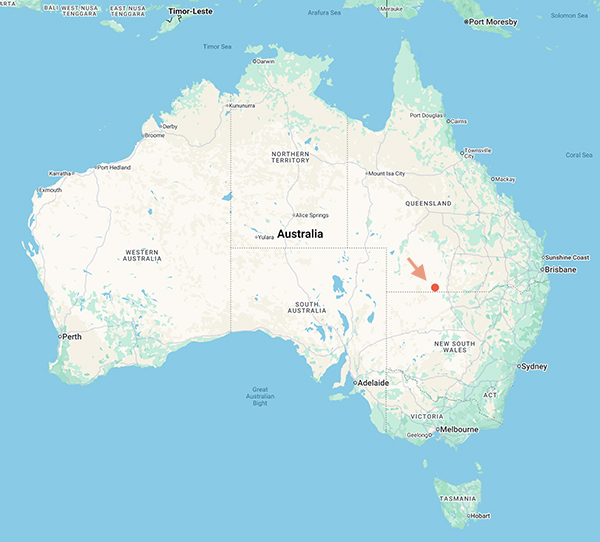 collecting locality map for 'Cotter, J.'