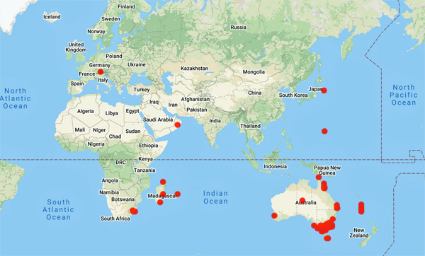 collecting locality map for 'Ducker, S.C.'