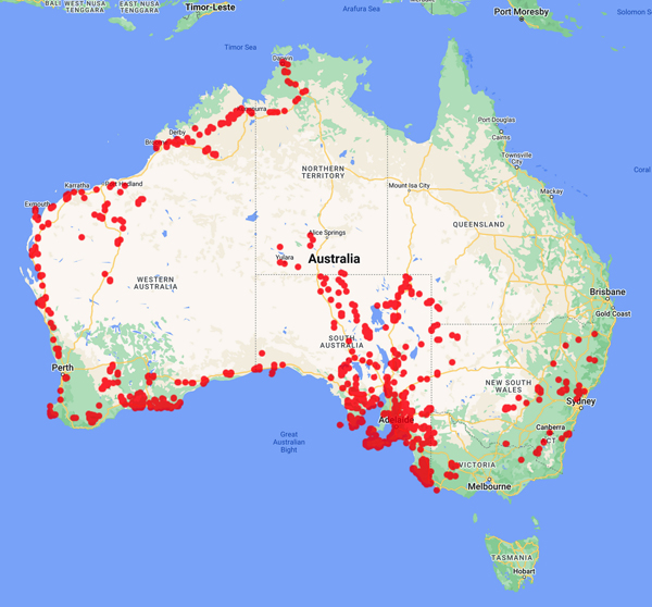 collecting locality map for 'Jackson, E.N.S.'