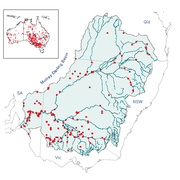 Marsilea drummondii map