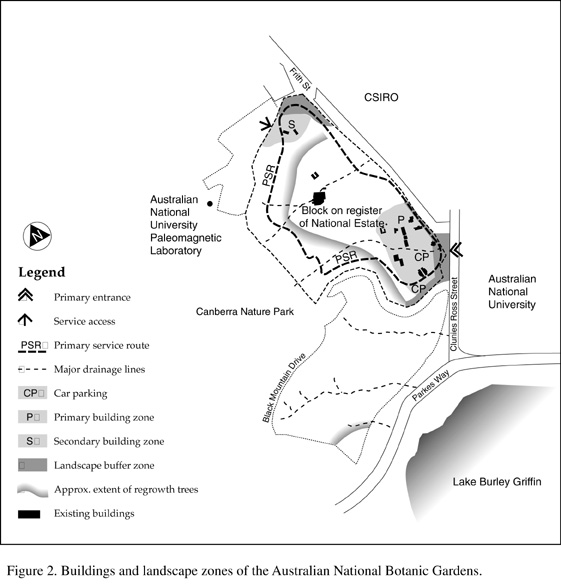 map ANBG landscape zones